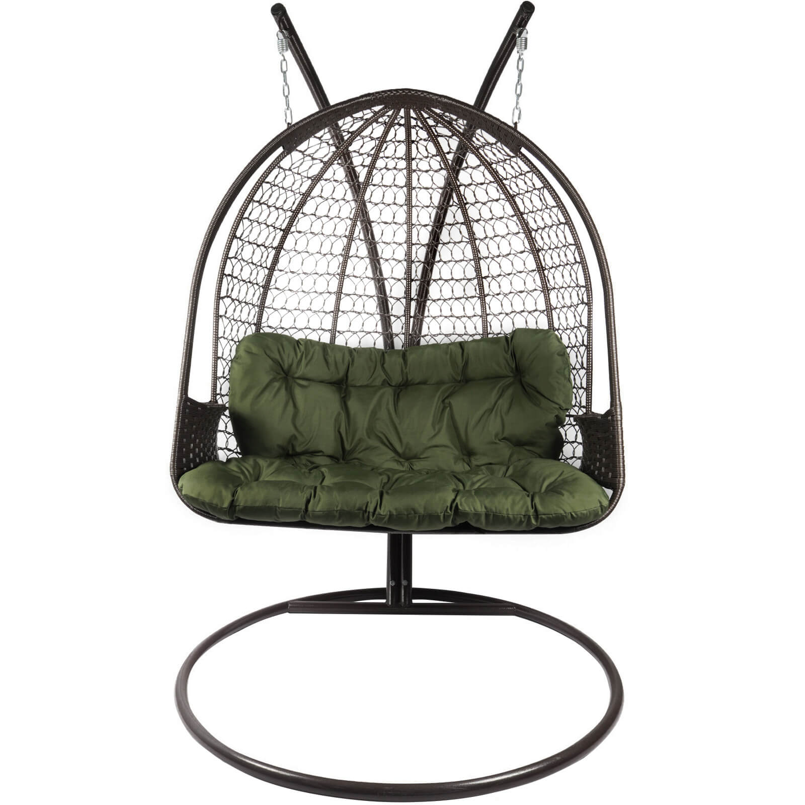 

Кресло-кокон подвійне Home Rest Everest коричневий/Олива грін (23090), 1005221245