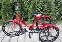 триколісний велосипед 'Міський з кошиком 20'