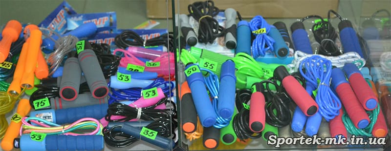 Скакалки в магазині "Будинок Спорту" у Миколаєві