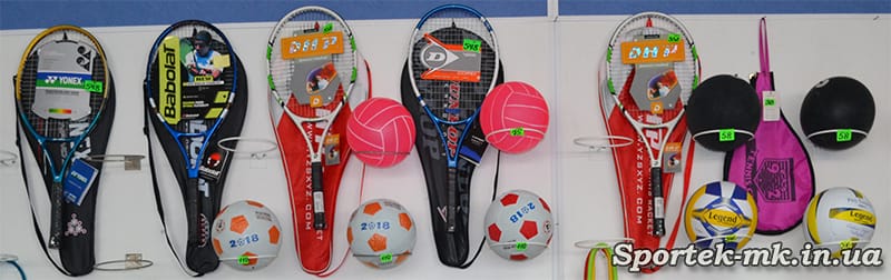 Тенісні ракетки в магазинах "Будинок Спорту" у Миколаєві