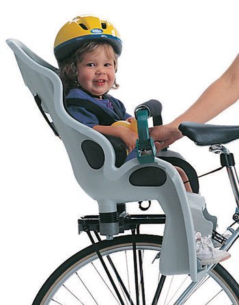 Кріплення дитячого велокрісла на багажник велосипеда 