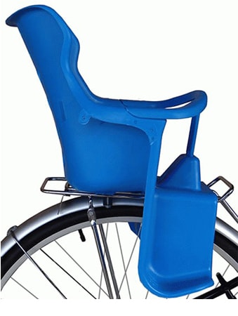 Жесткое крепление детского велокресла на багажник