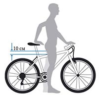 Правила подбора высоты велосипеда