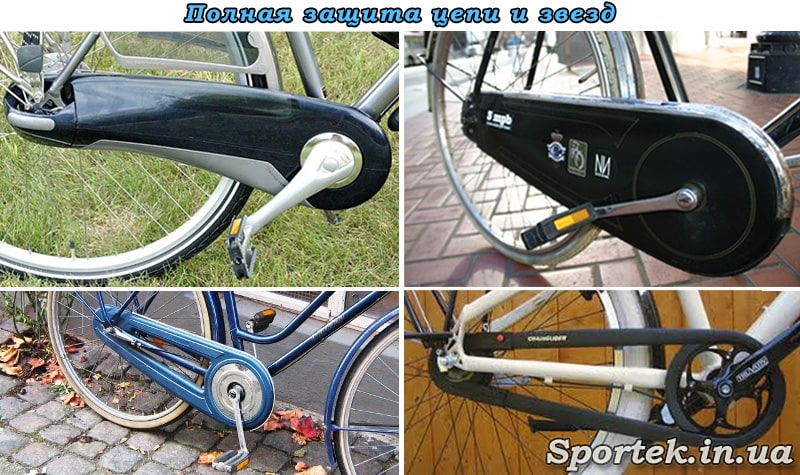Полная защита велосипедной цепи