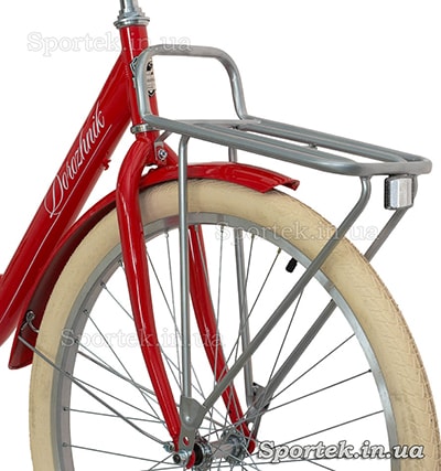 жорстка вилка, передній багажник і покришки на велосипедах серії "Дорожник"