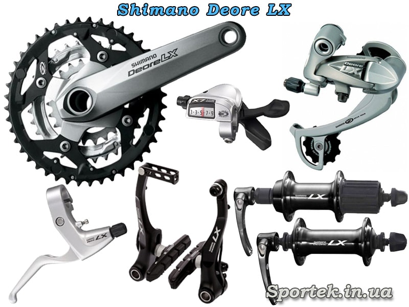 Обладнання Shimano Deore LX для туристичного велосипеда 