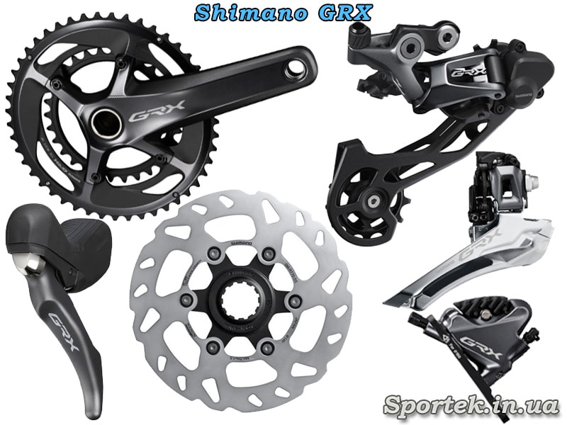 Обладнання Shimano GRX для гравійного велосипеда