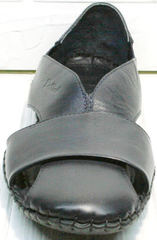 Синие босоножки сандали с закрытым носом мужские Luciano Bellini 76389 Blue.