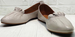 Стильные балетки туфли без каблука с острым носом Wollen G036-1-1545-297 Vision.