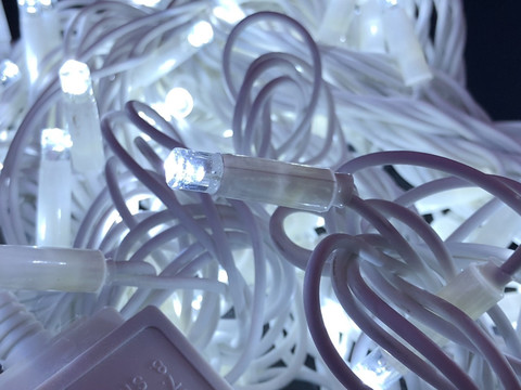 Гірлянда-нитка Вулична String light 100 LED CX 10 м. тепло-біла