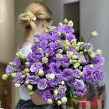 Photo of 19 eustomas in a Bouquet «Lavender Inspiration»
