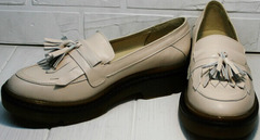 Стильные туфли осенние женские Markos S-6 Light Beige.