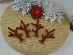 Роги оленя об'ємні оксамитові № 3