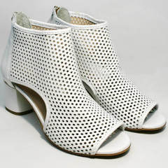 Женские ботинки босоножки на каблуке Magnolya 3503 56-3 SummerWhite