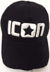 Черная кепка для девушек Dsquared2 Icon 03-6794-9931-Black.