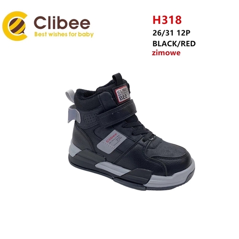 Clibee (зима) H318 Black/Red 26-31