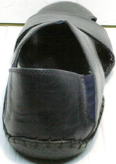 Мужские кожаные сандали босоножки с закрытой пяткой Luciano Bellini 76389 Blue.