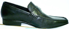 Кожаные туфли мужские лоферы черные Mariner классические