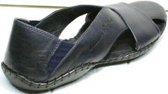 Стильные мужские сандалии с закрытым носком и пяткой Luciano Bellini 76389 Blue.