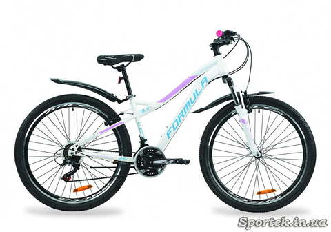 Горный женский велосипед Formula Electra - бело-голубой с сиреневым