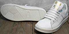 Женские кроссовки кеды Adidas Stan Smith White-R A14w15wg