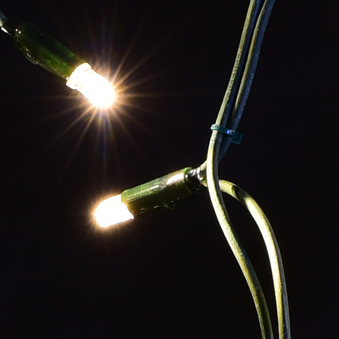 LED Теплый цвет гирлянды бахрома 5 на 0,7 метров