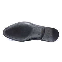 Летние мужские туфли кожаные черные на резинке Iкос 798-1
