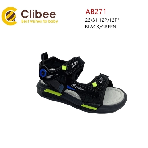 Clibee AB271 Black/Green 26-31