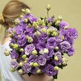 Photo of 19 eustomas in a Bouquet «Lavender Inspiration»