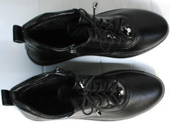 Женские весенние ботинки кеды Evromoda 375-1019 SA Black