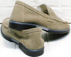 Модные женские туфли на низком каблуке Osso 2668 Beige.