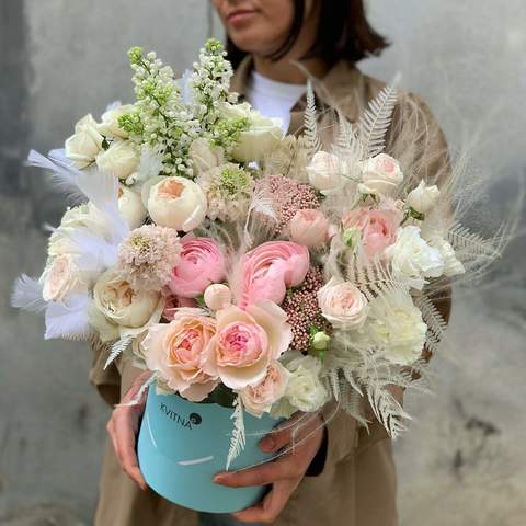 Коробка цветов «Утренний туман»