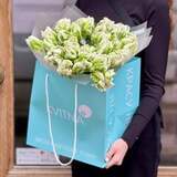 Photo of Fantastic bouquet of 29 tulips «Green Parrot»