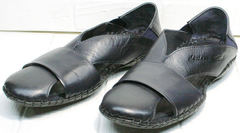 Модные мужские сандалии закрытые Luciano Bellini 76389 Blue.