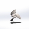 SAW V960/3 Titanium 3D print propeller RC