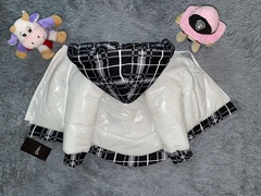 Куртка детская демисезонная с трикотажным капюшоном белая