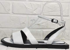 Летние сандалии босоножки кожаные Brocoli H1886-9165-S873 White.