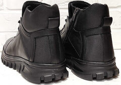 Зимние кроссовки ботинки мужские кожаные Komcero 1K0531-3506 Black.