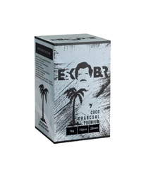 Кокосовый уголь Escobar (Коробка) 1кг 72шт 25х25