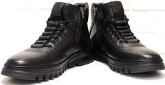 Мужские кроссовки ботинки высокие на шнуровке Komcero 1K0531-3506 Black.