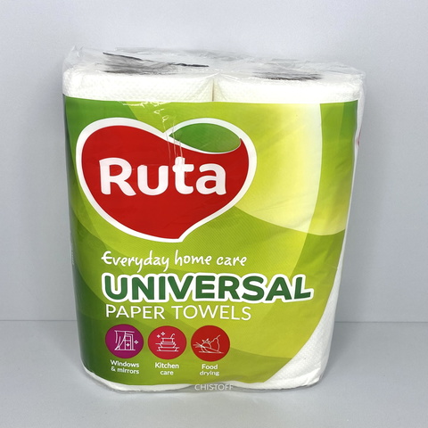 Полотенца бумажные Ruta Universal 2сл. (2 рул) белые (R0580)