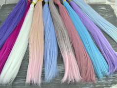 Треси для бантиків та ляльок, довжина волосся 35 см фіолетові