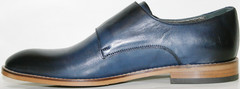 Классические мужские кожаные. Туфли монки Luciano Bellini Blue