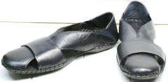 Мужские босоножки сандалии с закрытым носком Luciano Bellini 76389 Blue.
