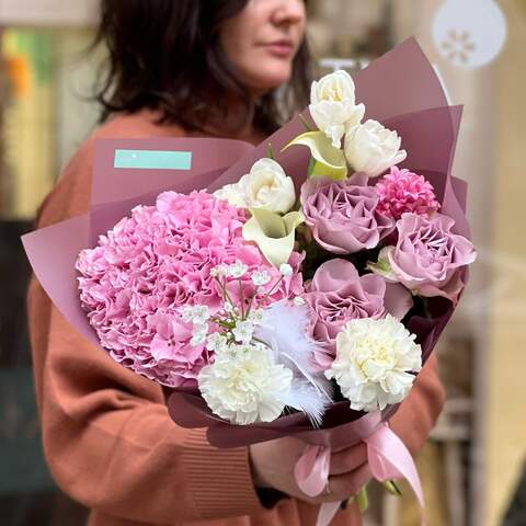 Photo of Delicate bouquet in sweet colors «Pink Lviv»