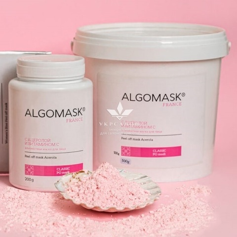 Альгинатная маска с Ацеролой и витамином С, Peel off mask Acerola, Algomask