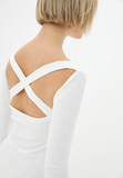 Платье мини молочного цвета с открытой спиной Katarina Ivanenko фото 10