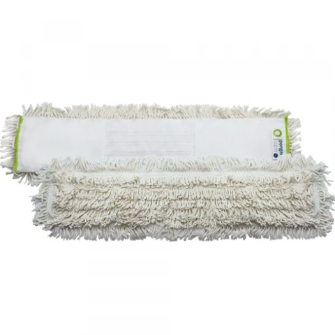Моп для швабри бавовняний Basic Cotton 60 см (кишені) білий (0136)