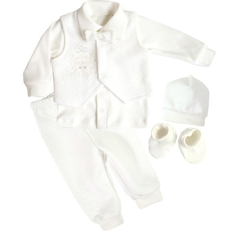 Одяг святковий для хлопчика  Newborn Prince молочний