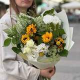 Photo of Summer bouquet with sunflowers «Summer Sun»